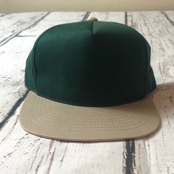 Vintage SnapBack Green Olive YoungAn Hat Rare - Picture 1 of 4
